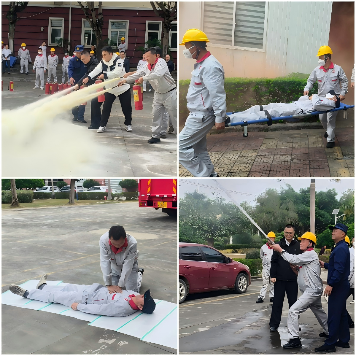 廈門標準砂漳浦分公司開展消防應急綜合演練